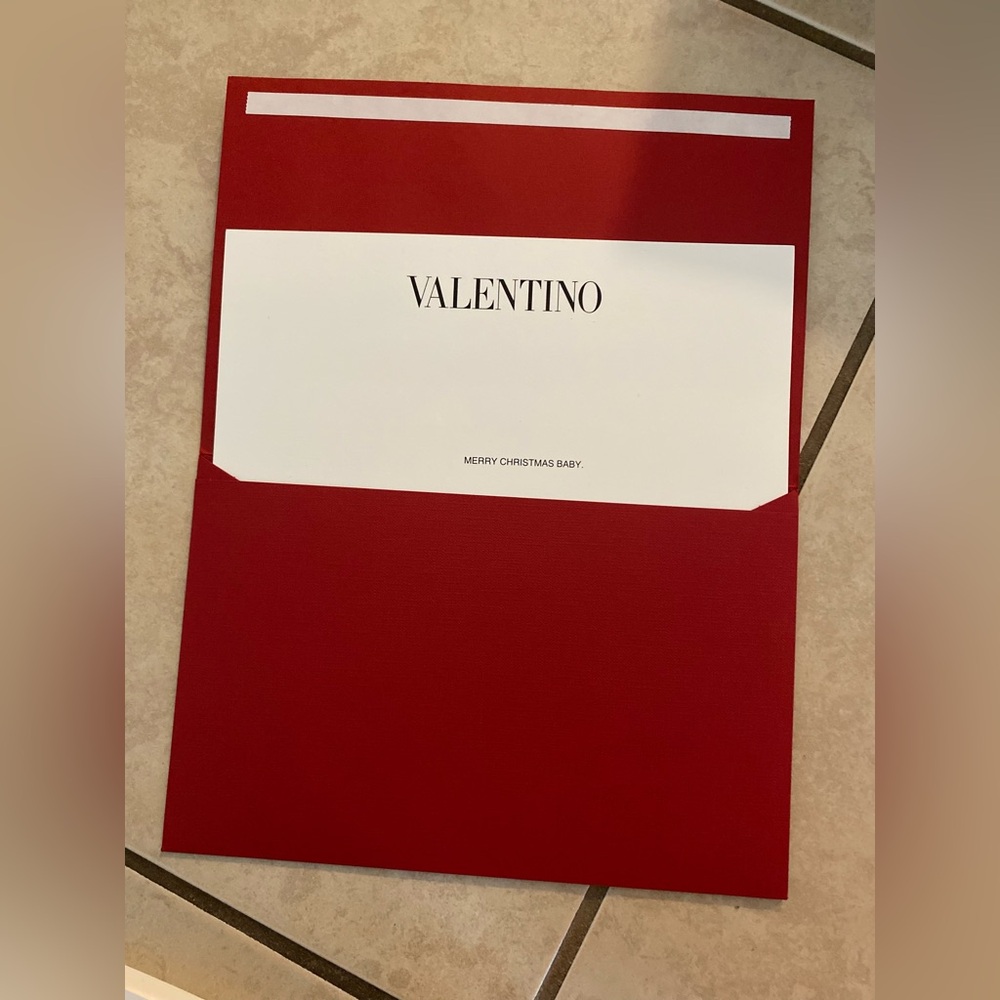 Valentino “Merry Christmas Baby” Red Card and Envelope